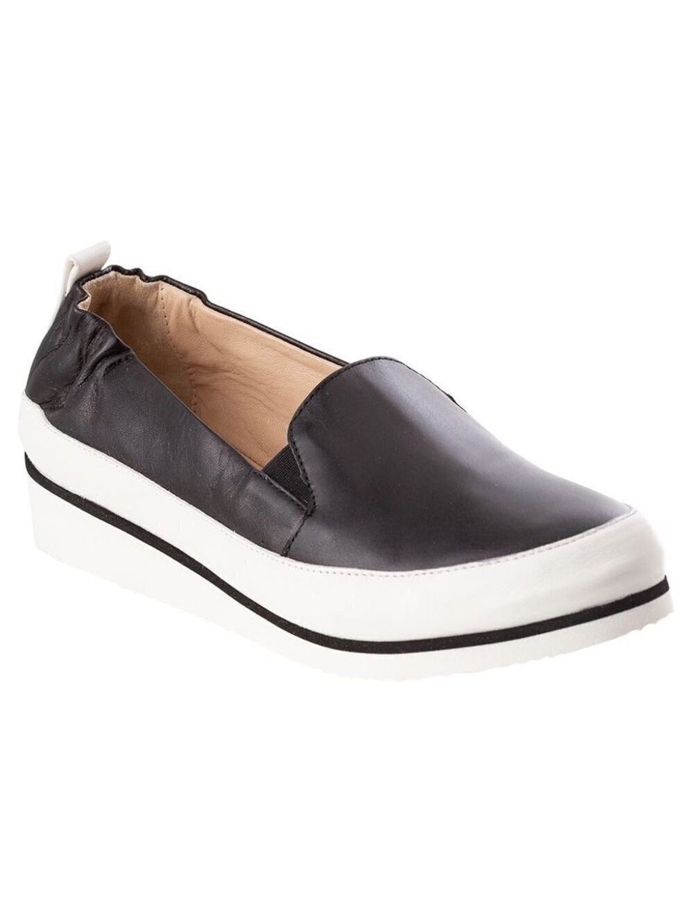 * Ron White Nell Black Leather Slip On Shoes Size 39.5